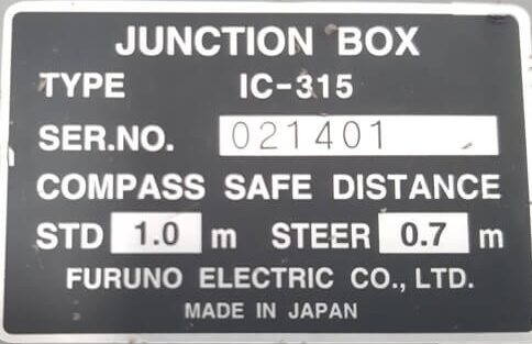 FURUNO ELECTRIC IC-315 JUNCTION BOX