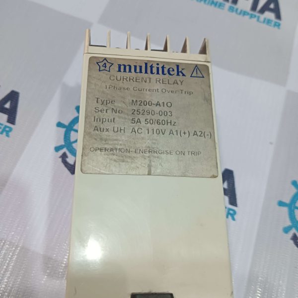 MULTITEK M200-A10 CURRENT RELAY 1PHASE CURRENT OVER TRIP