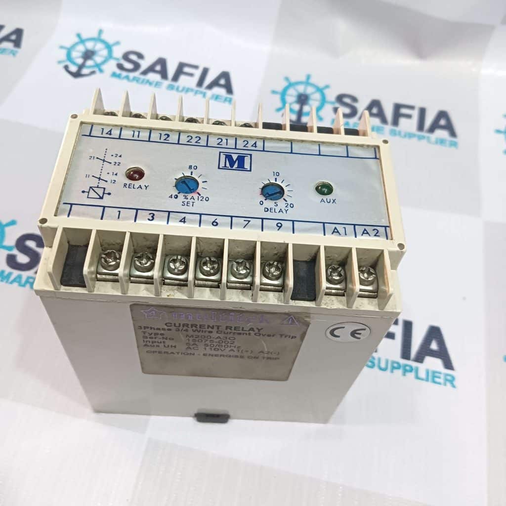 Multitek M200-A30 Current Relay 3 PHASE 34 Wire CURRENT OVER TRIP