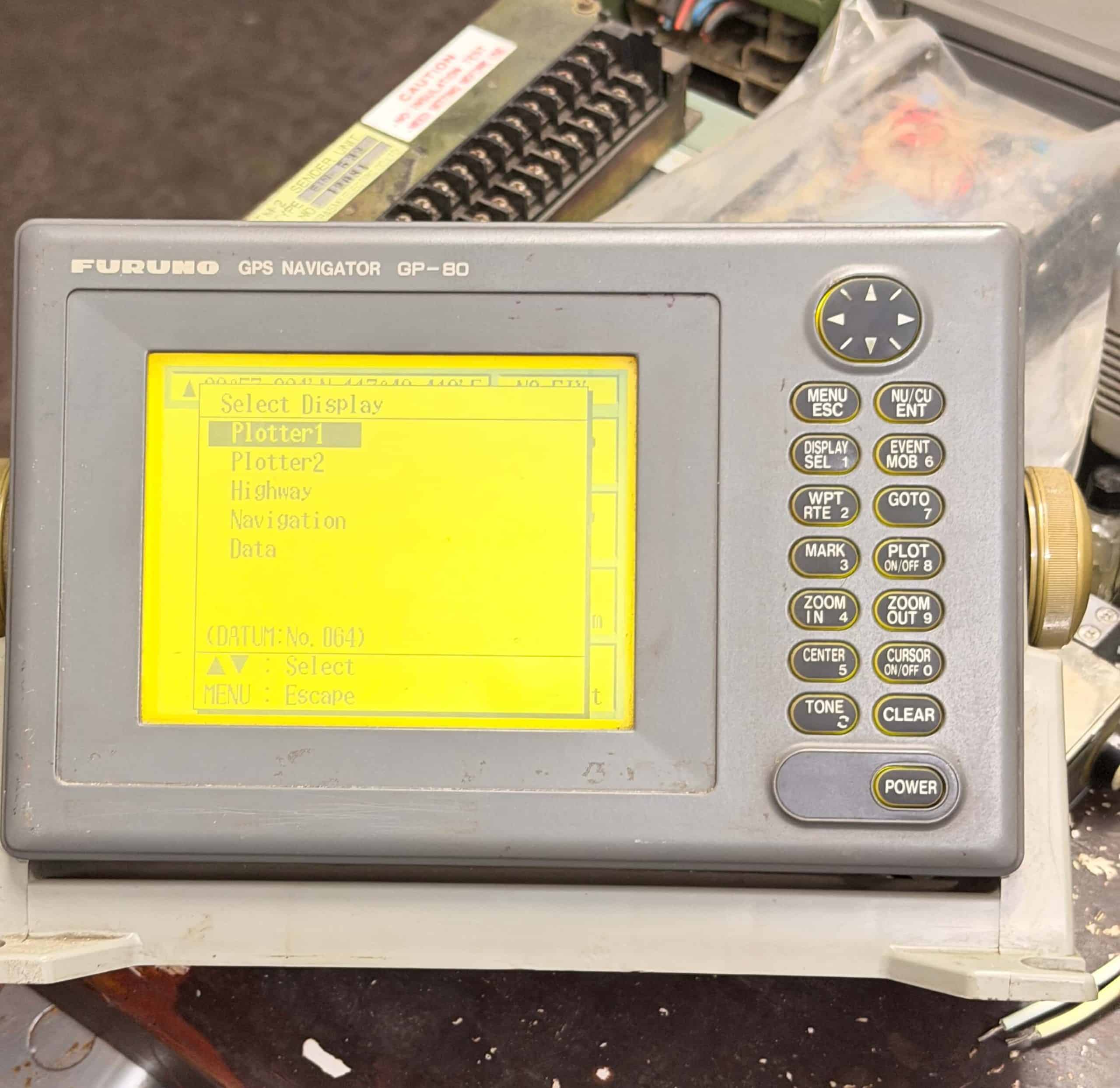 Furuno Gp-80 Gps Navigator Display Unit Gpr-020