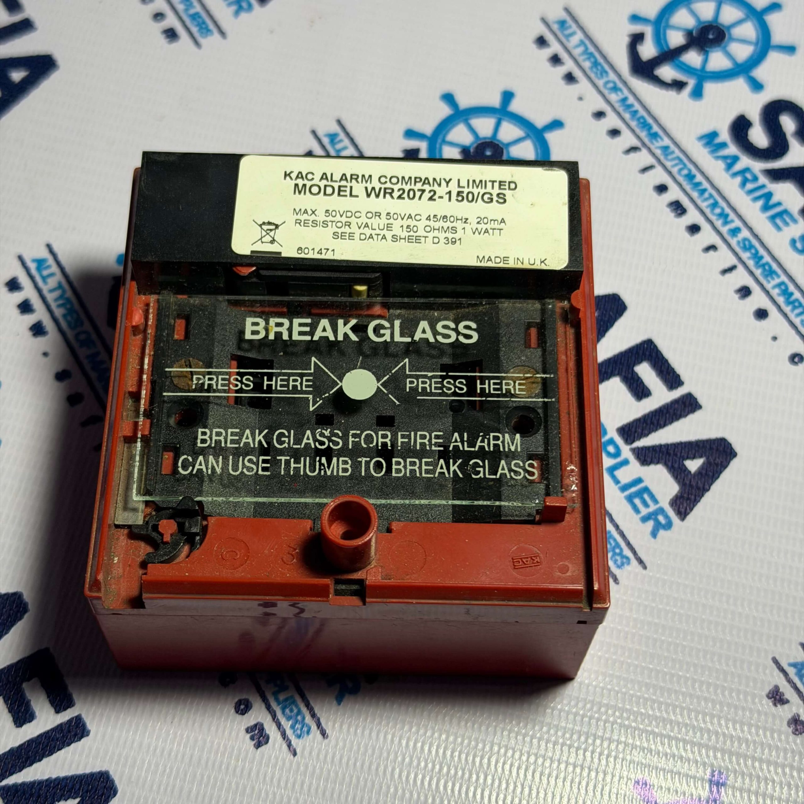 AUTRONICA KAC ALARM WR2072-150/GS Manual Call Point
