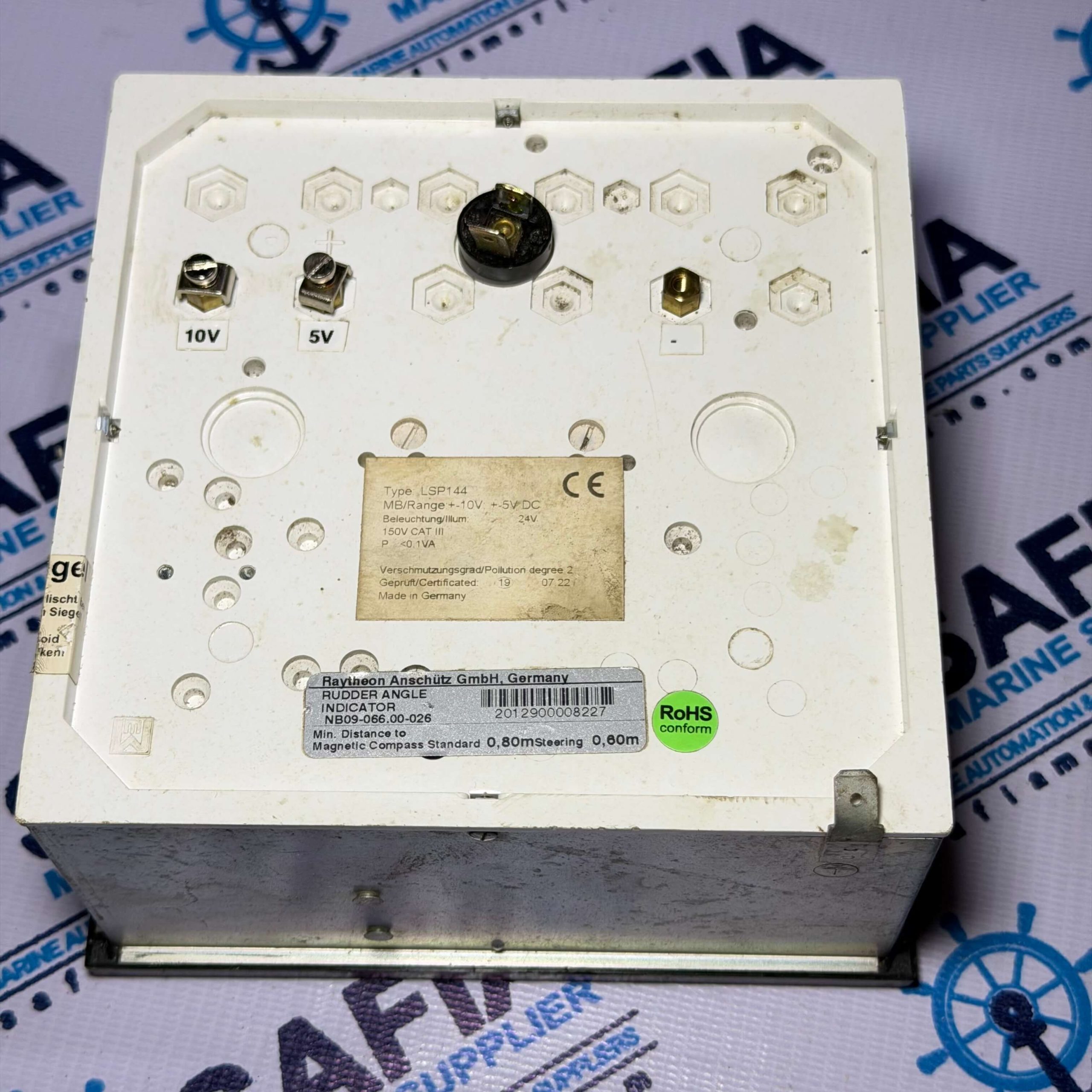 Anschutz Lsp144 Rudder Analog Indicator Meter 24V