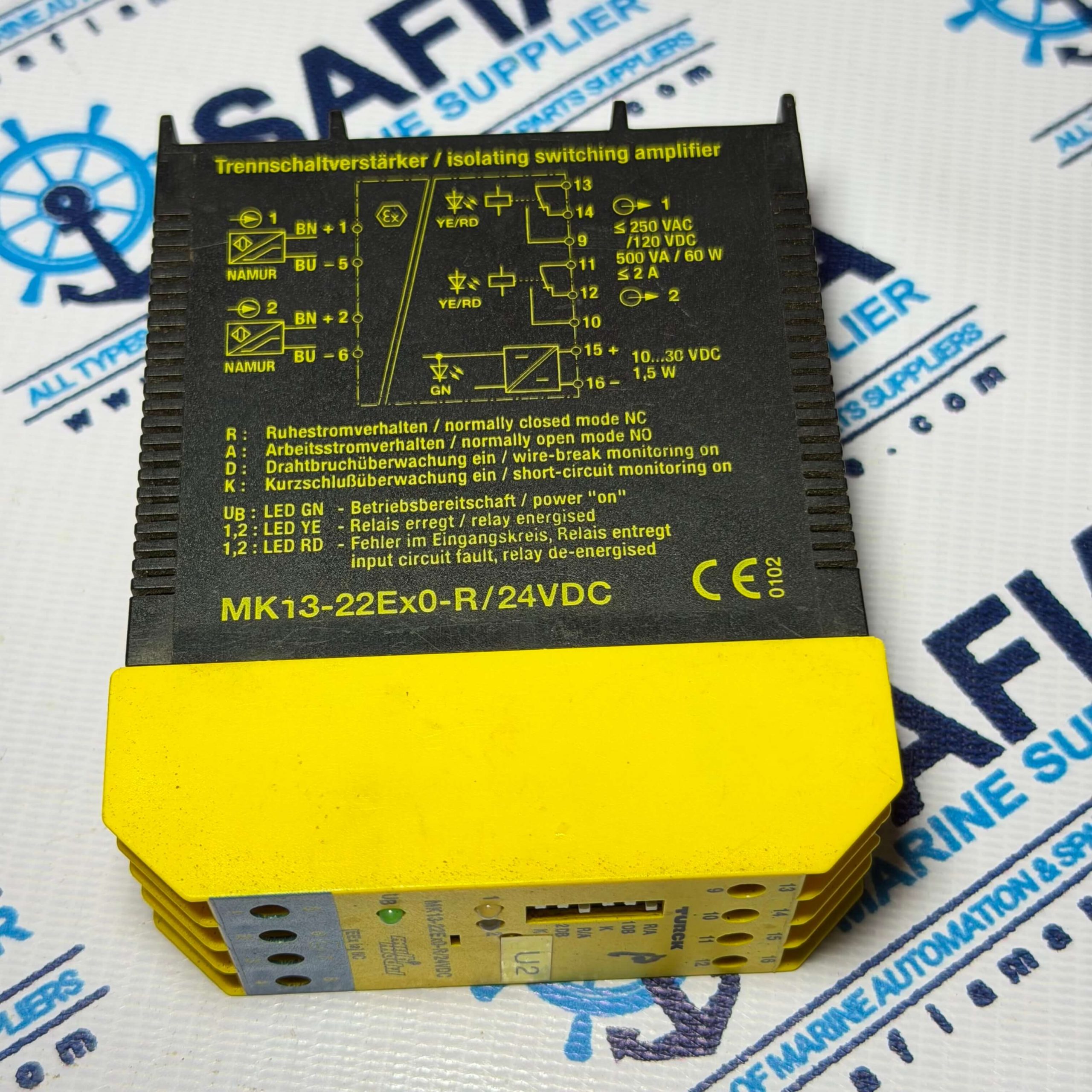 TURCK MK13-22Ex0-R/24VDC ISOLATING SWITCH AMPLIFIER